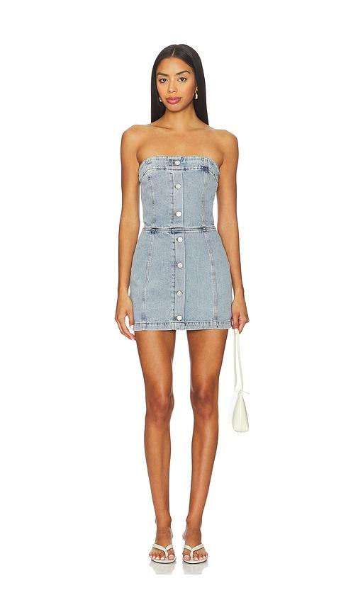 amanda uprichard scorpio skort romper in blue.