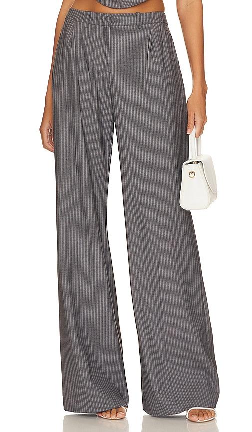 amanda uprichard slater pants in grey.
