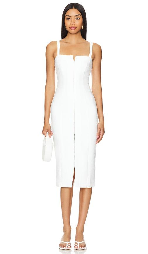 amanda uprichard tisha dress in white.