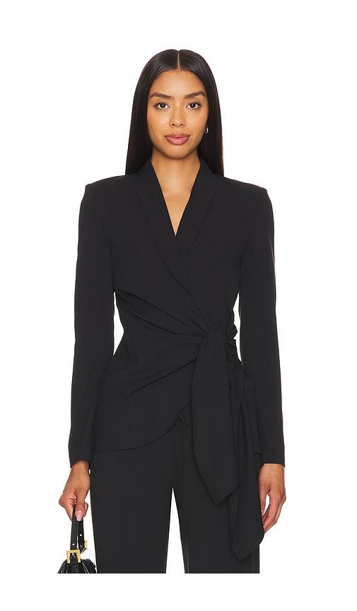 amanda uprichard vera blazer in black.
