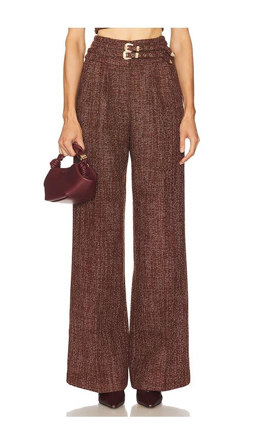 amanda uprichard x revolve blythe pants in brown.
