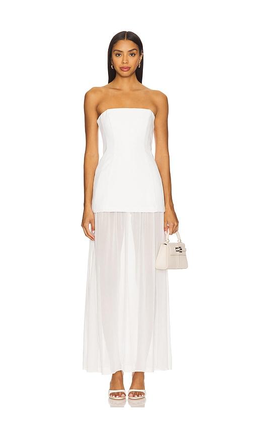 amanda uprichard x revolve linda dress in ivory.