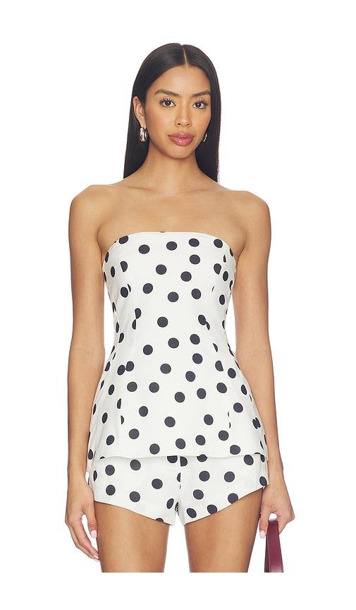 amanda uprichard x revolve linda top in white.