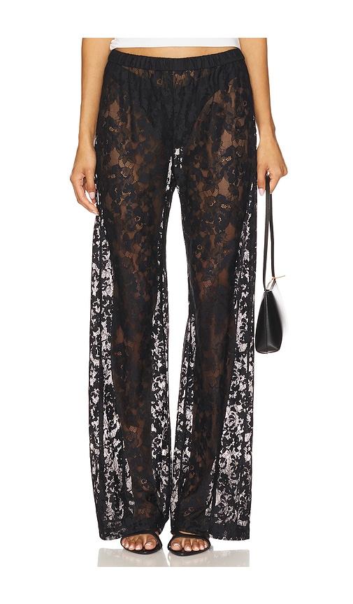 amanda uprichard x revolve mariko pants in black.