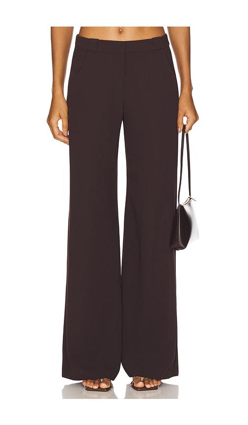amanda uprichard x revolve saddler pants in brown.