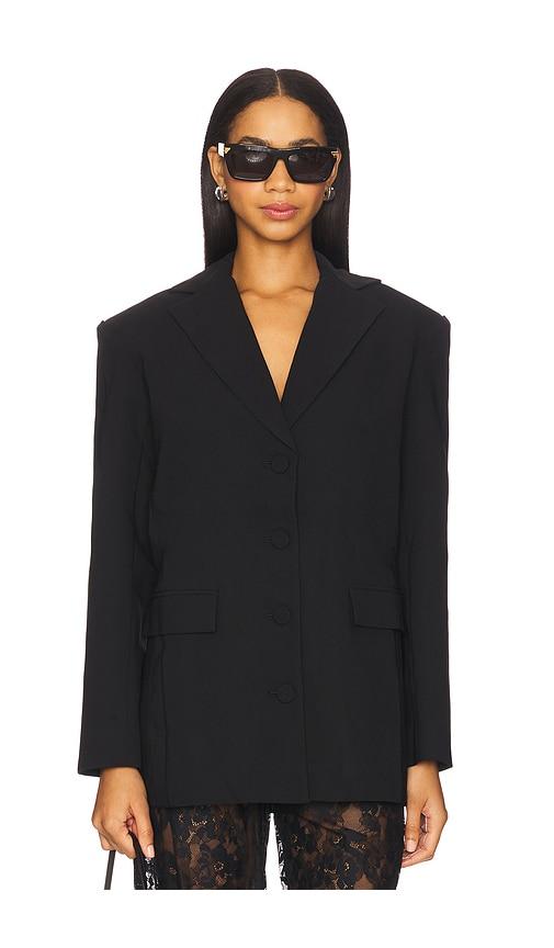 amanda uprichard x revolve samuel blazer in black.
