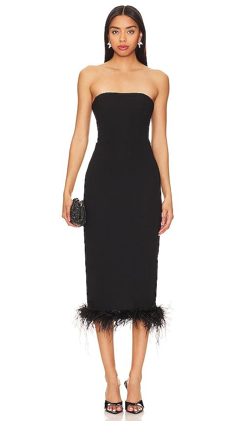 amanda uprichard x revolve simpson dress in black.
