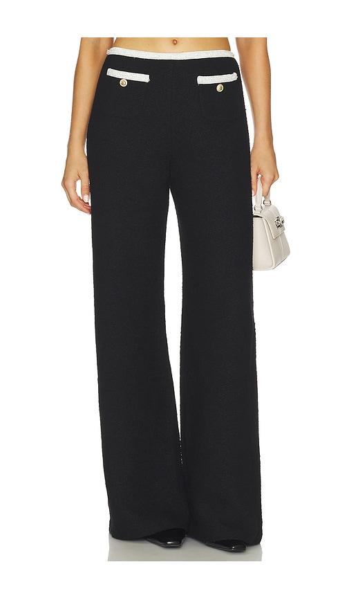 amanda uprichard x revolve windsor pant in black,white.