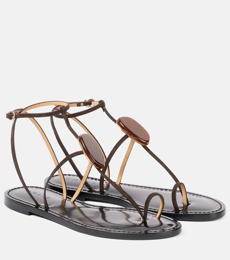amanu cairo embellished leather sandals