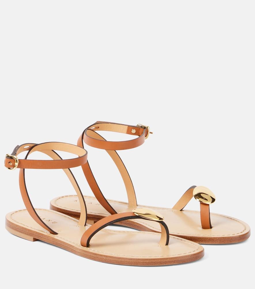 amanu senegal leather sandals