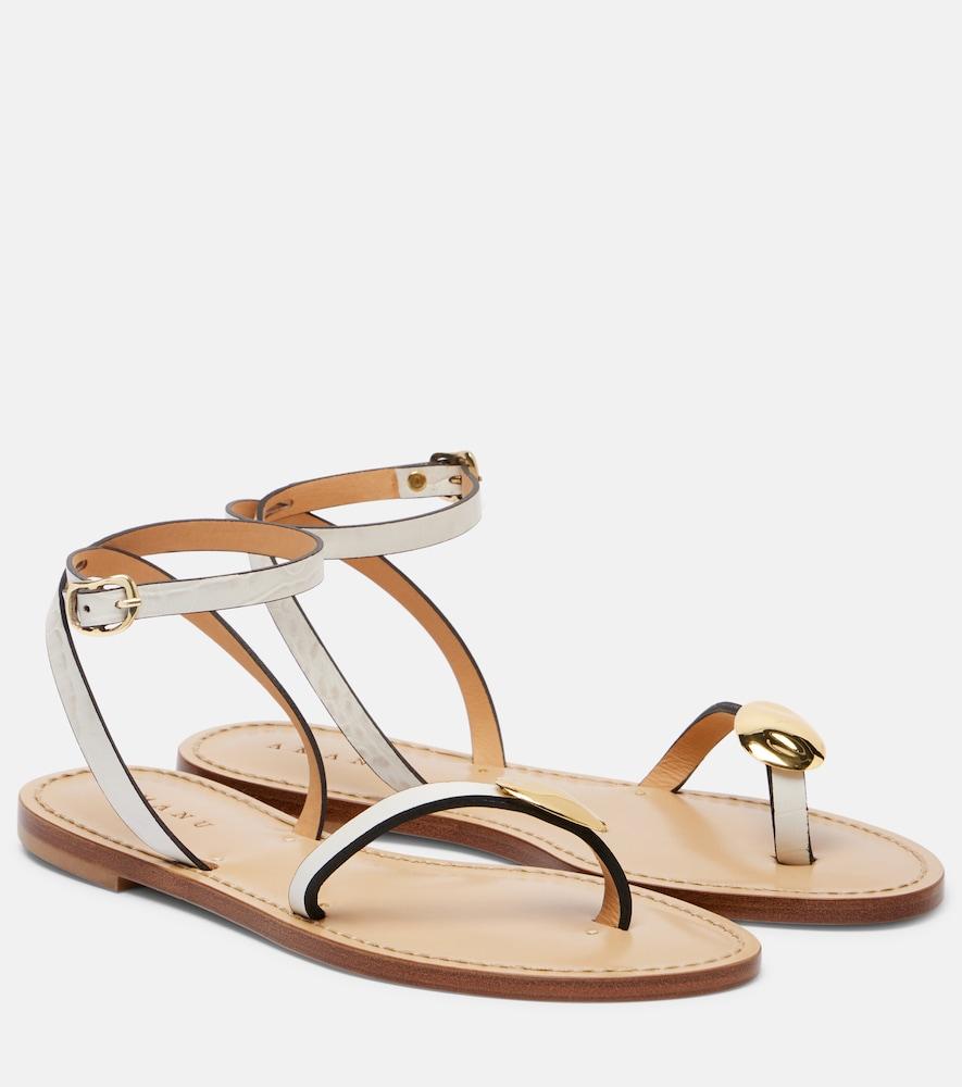 amanu senegal leather sandals