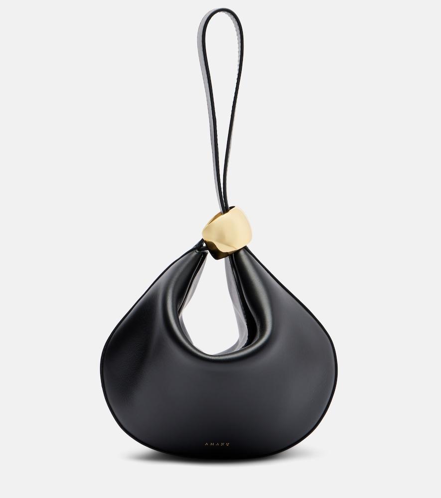 amanu zambia leather clutch