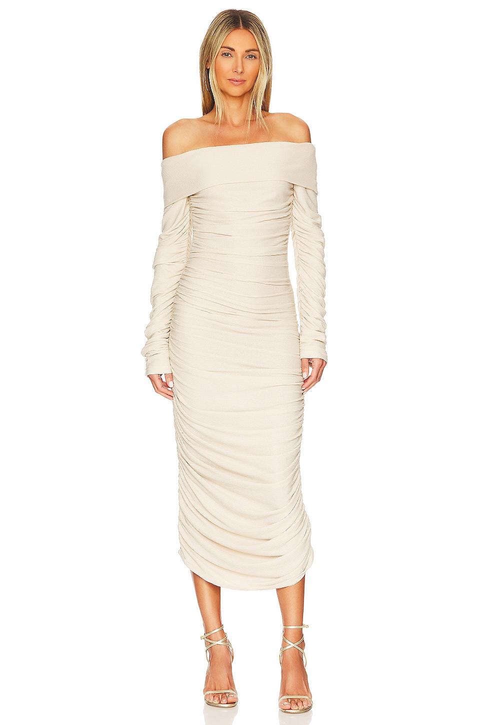 amara strapless midi dress