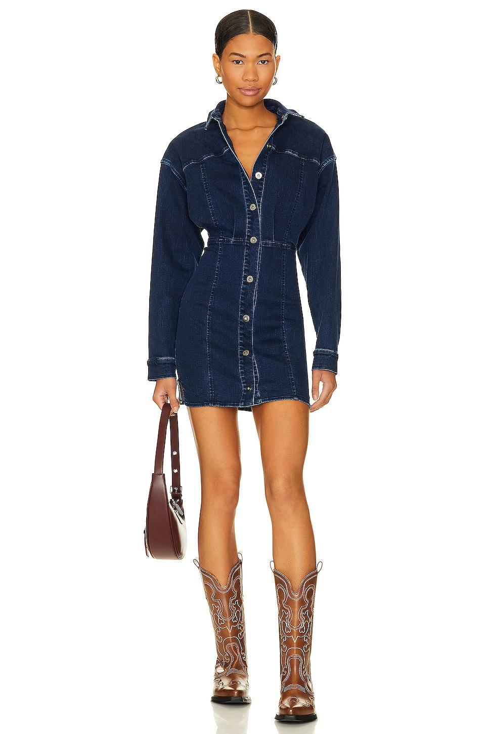 amber denim dress