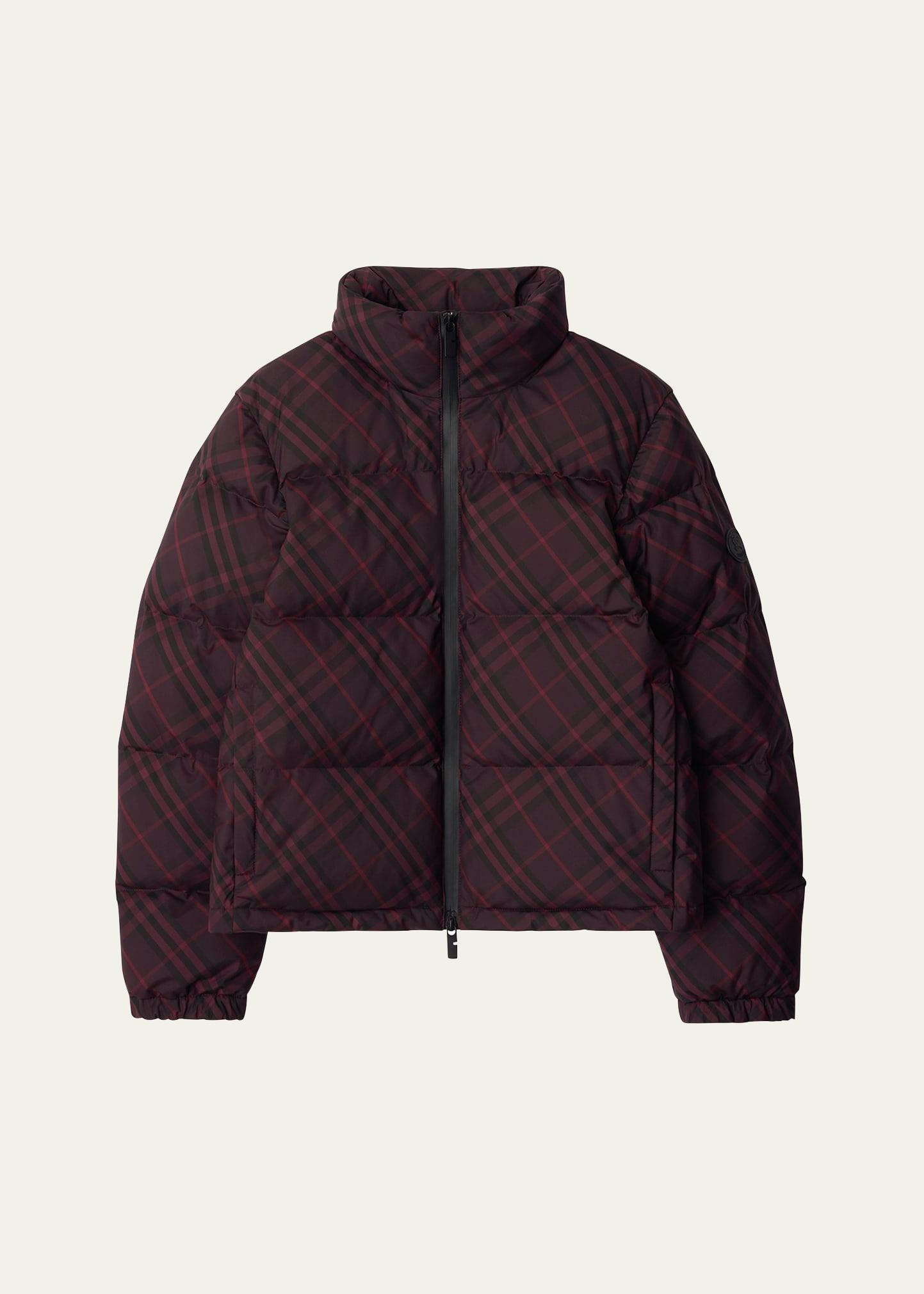 ambleside check puffer jacket