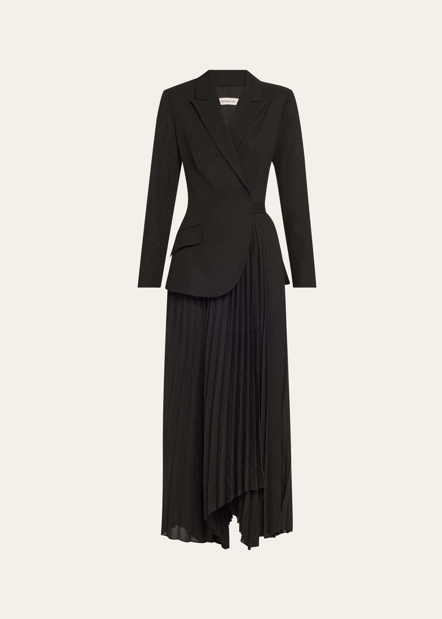 ambretta combo blazer dress