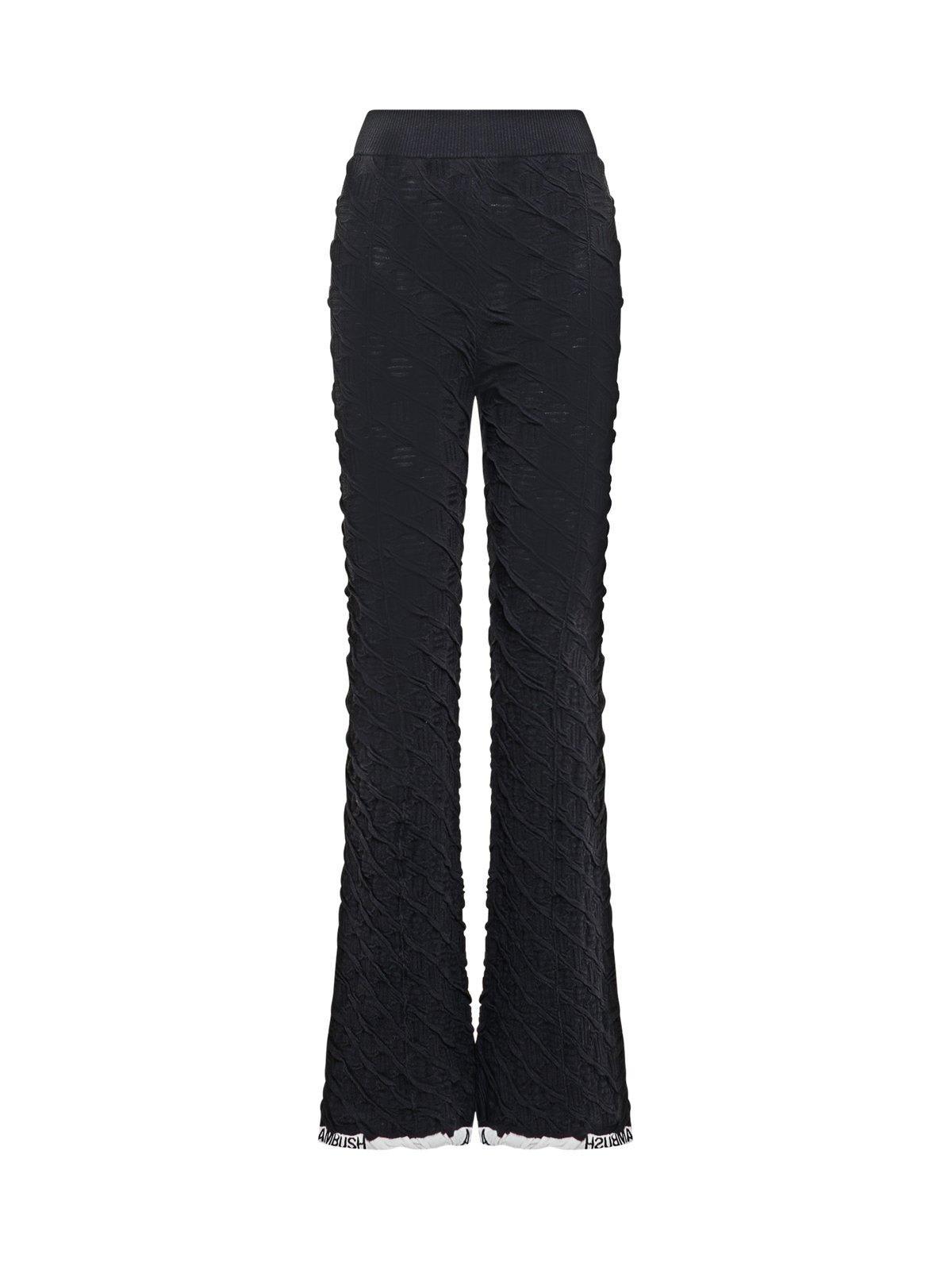 ambush high-waisted monogram flared trousers