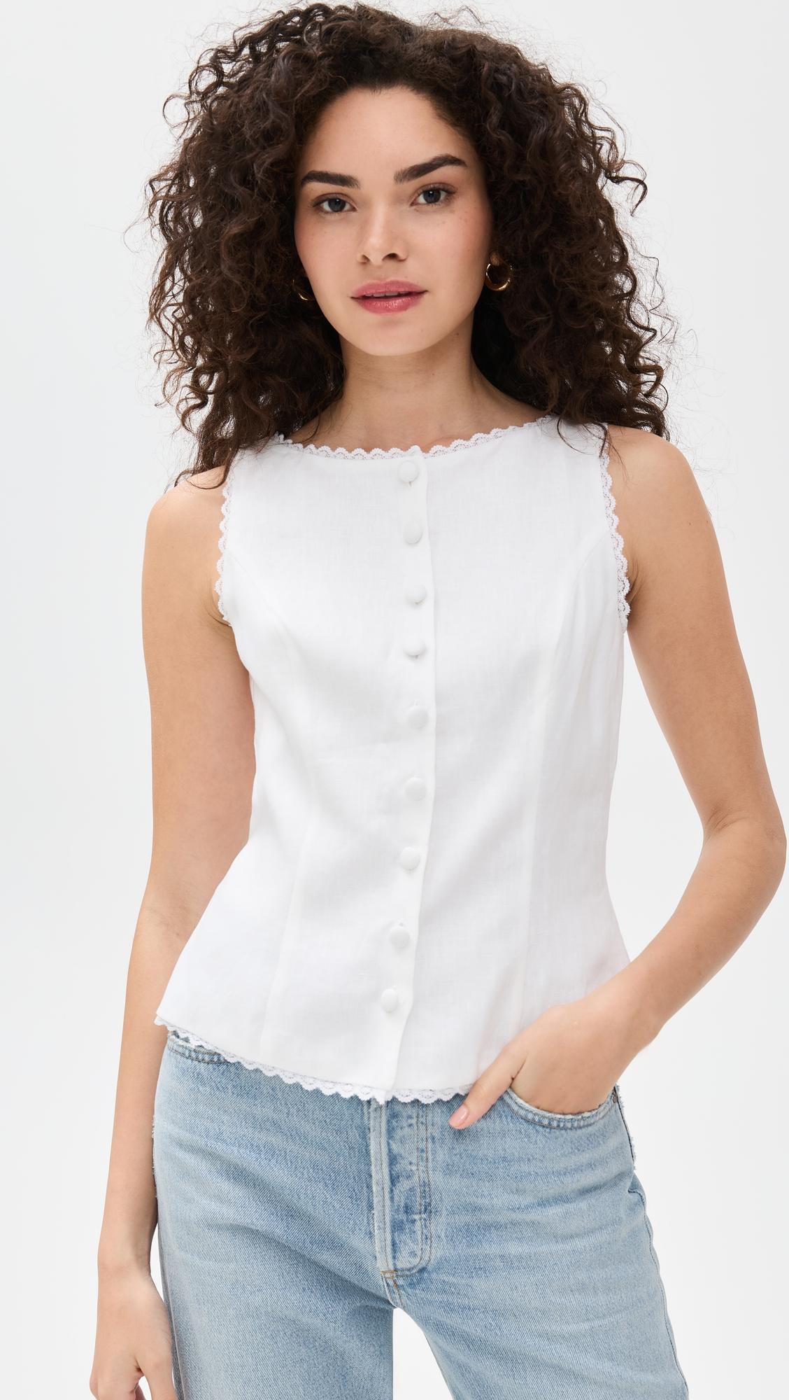 amela linen top