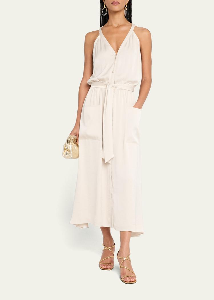 amelia belted midi skirt