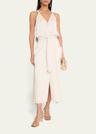 amelia belted midi skirt