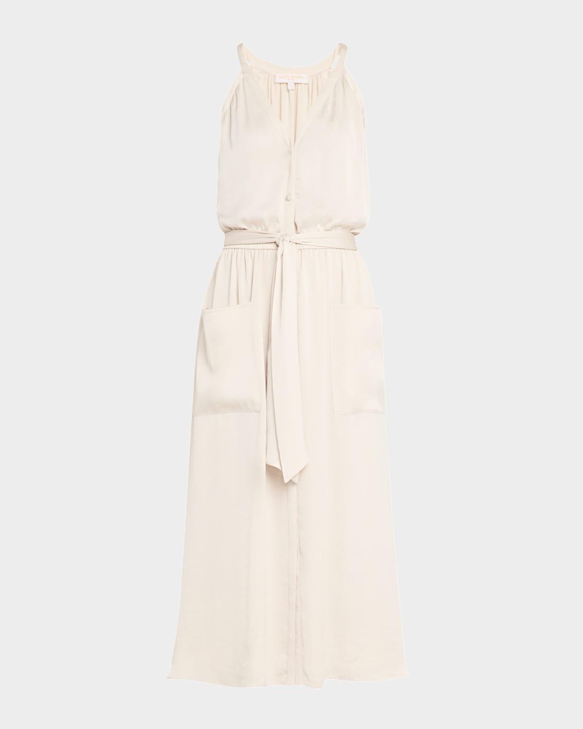 amelia belted midi skirt