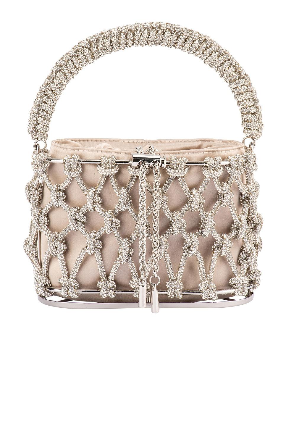 amelia crystal cage bag