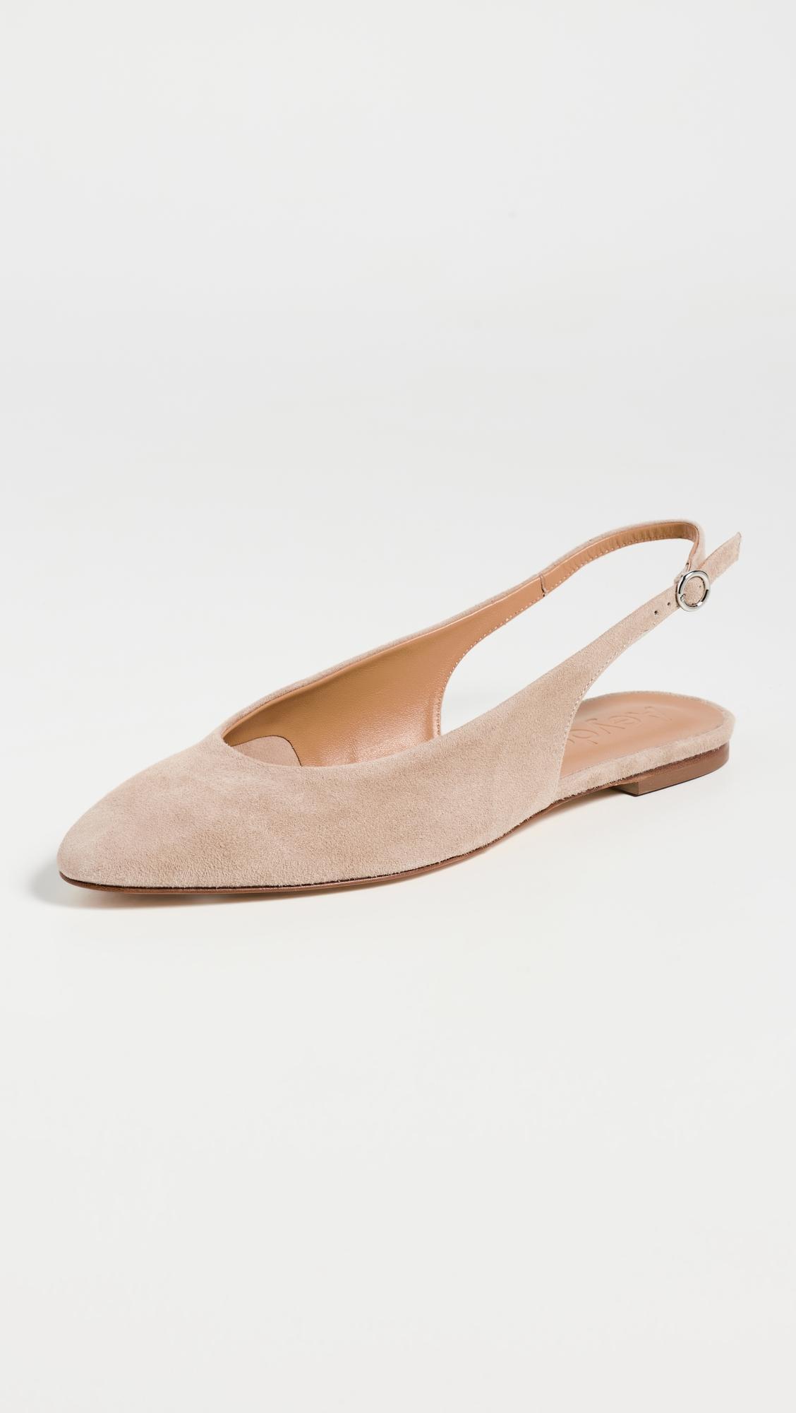 amelia kid suede leather sand flats