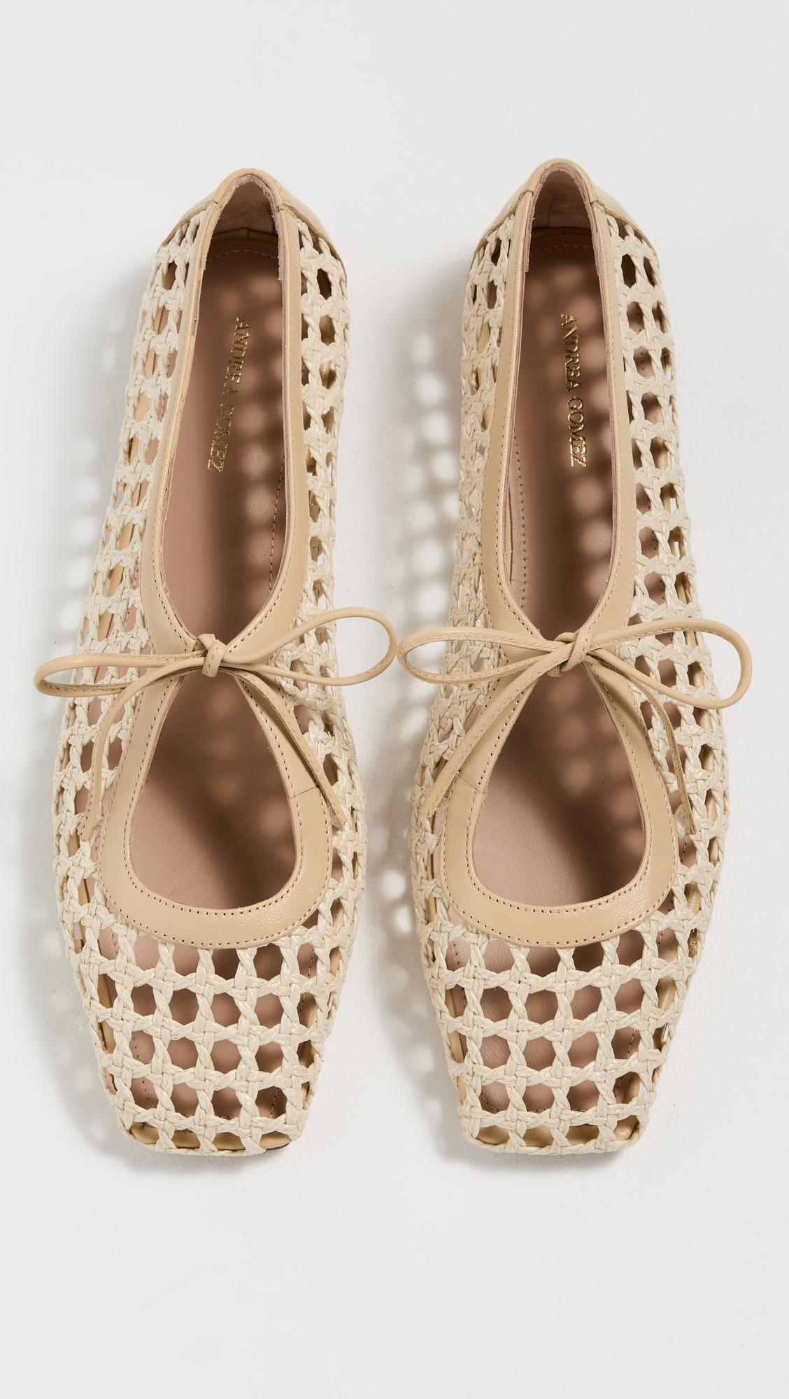 amelia raffia flats