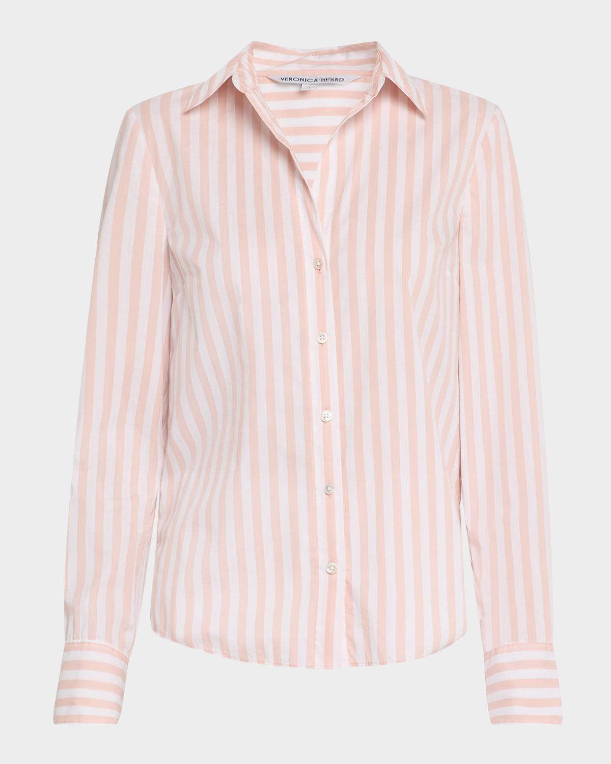 amelia stripe button-front shirt