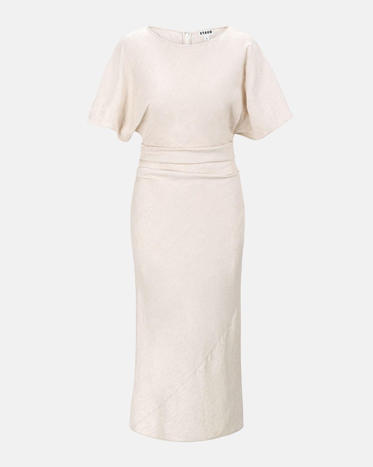 amelie linen midi dress