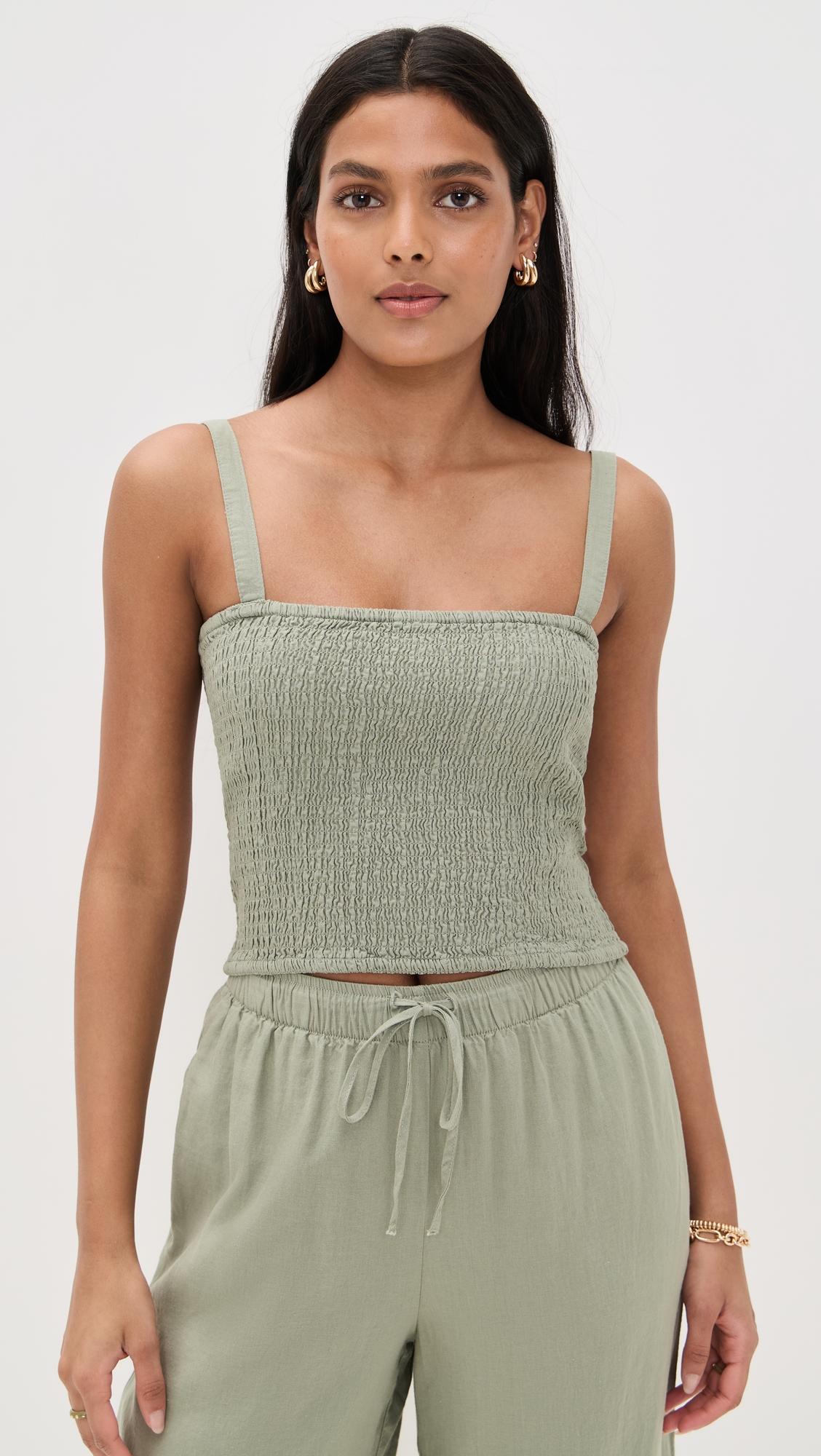 amelie linen tank