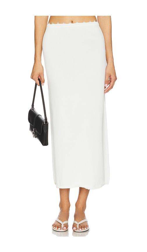 amelie teje dalia skirt in white.