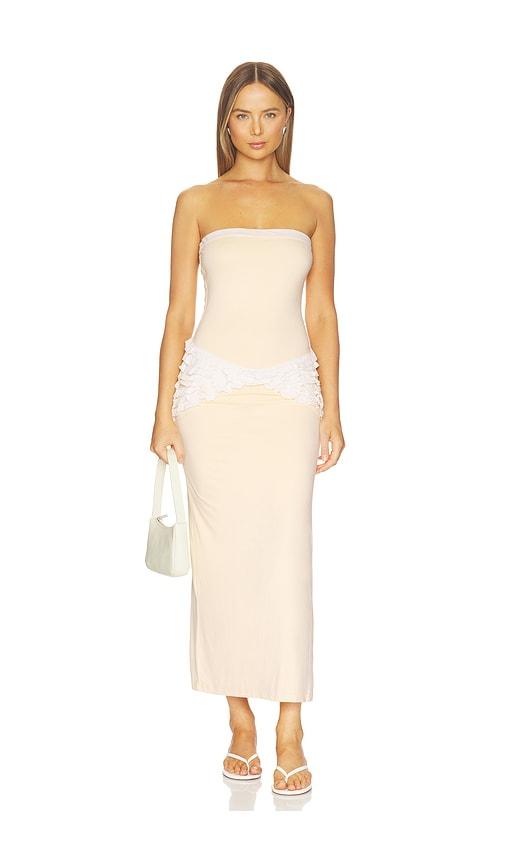 amelie teje elsa dress in cream.