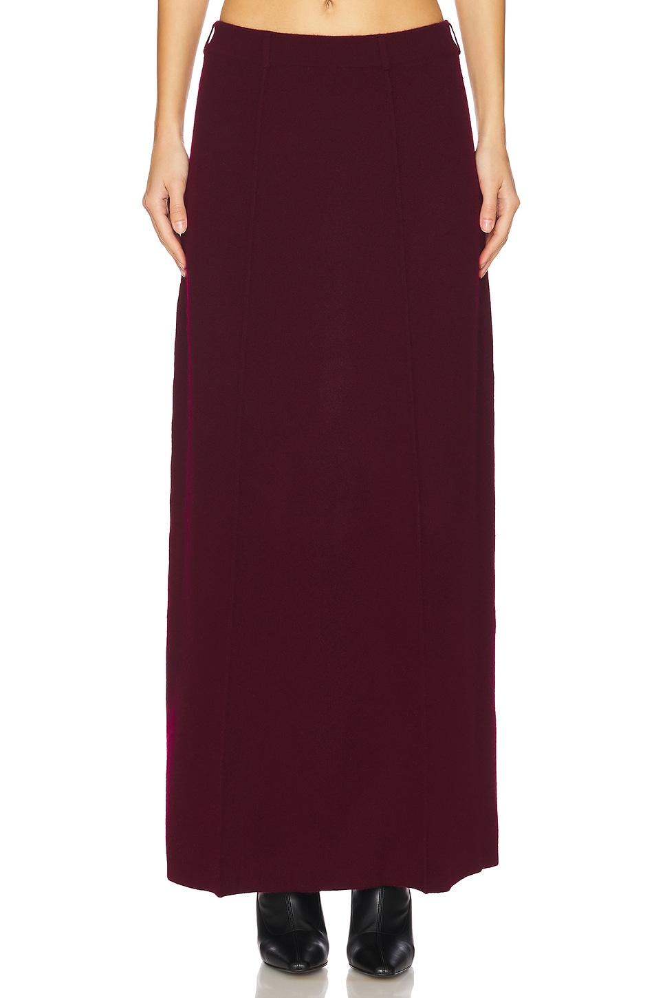 ameline skirt in burgundy