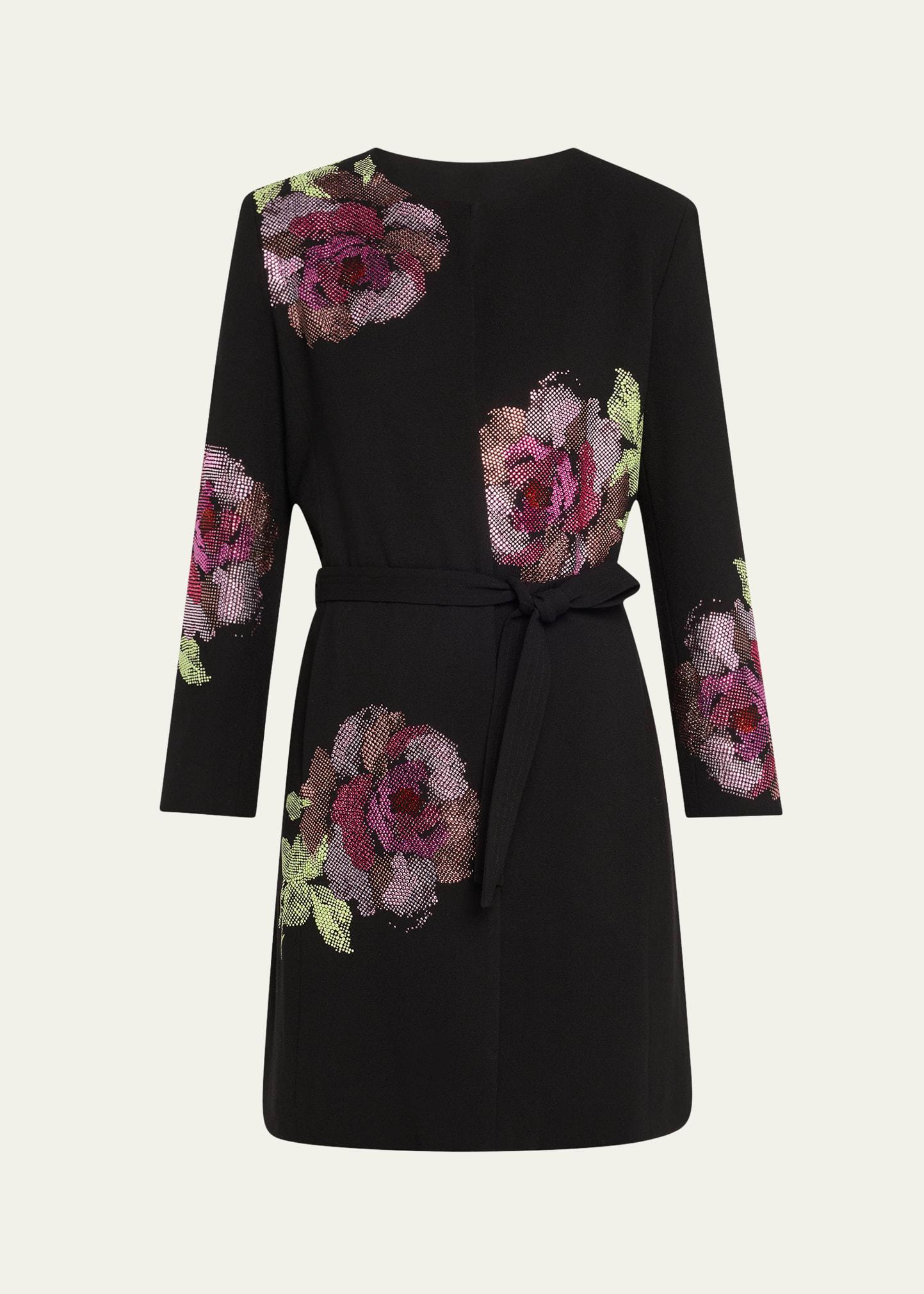 american beauty belted collarless coat