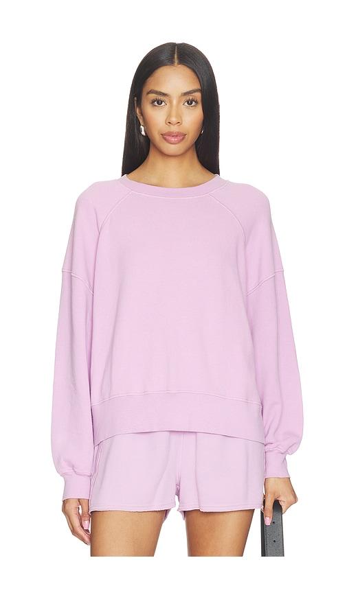 american vintage crewneck sweater in lavender.