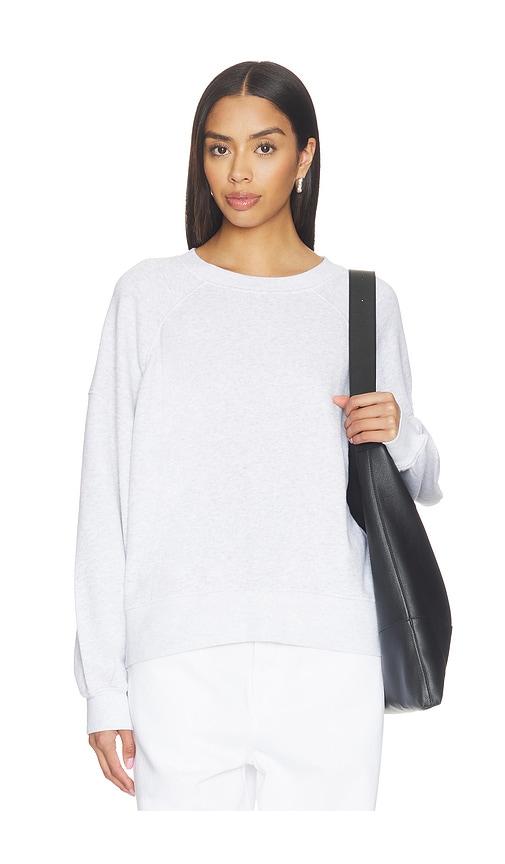 american vintage crewneck sweater in light grey.