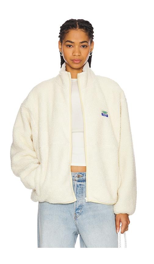 american vintage sherpa jacket in cream.