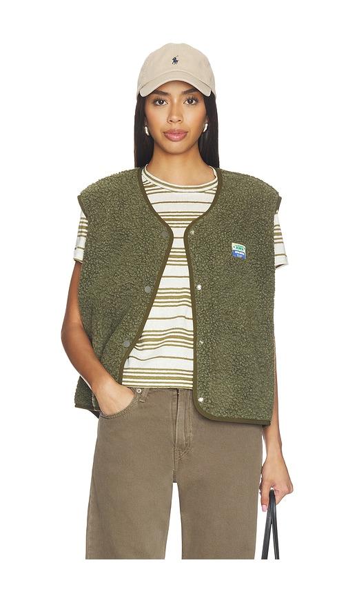 american vintage vest in army.