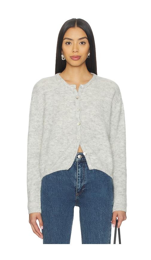 american vintage vito cardigan in light grey.