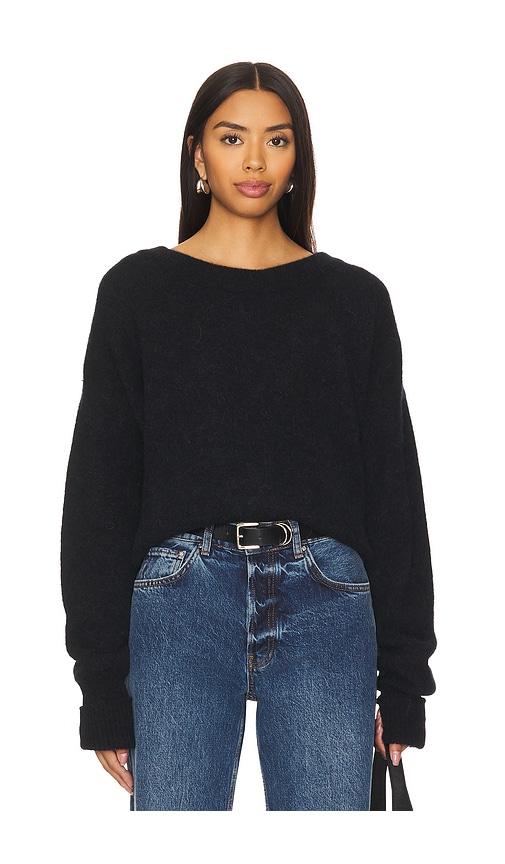 american vintage vitow pullover in black.