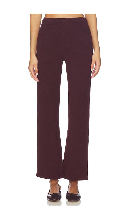 american vintage ytibay pant in burgundy.