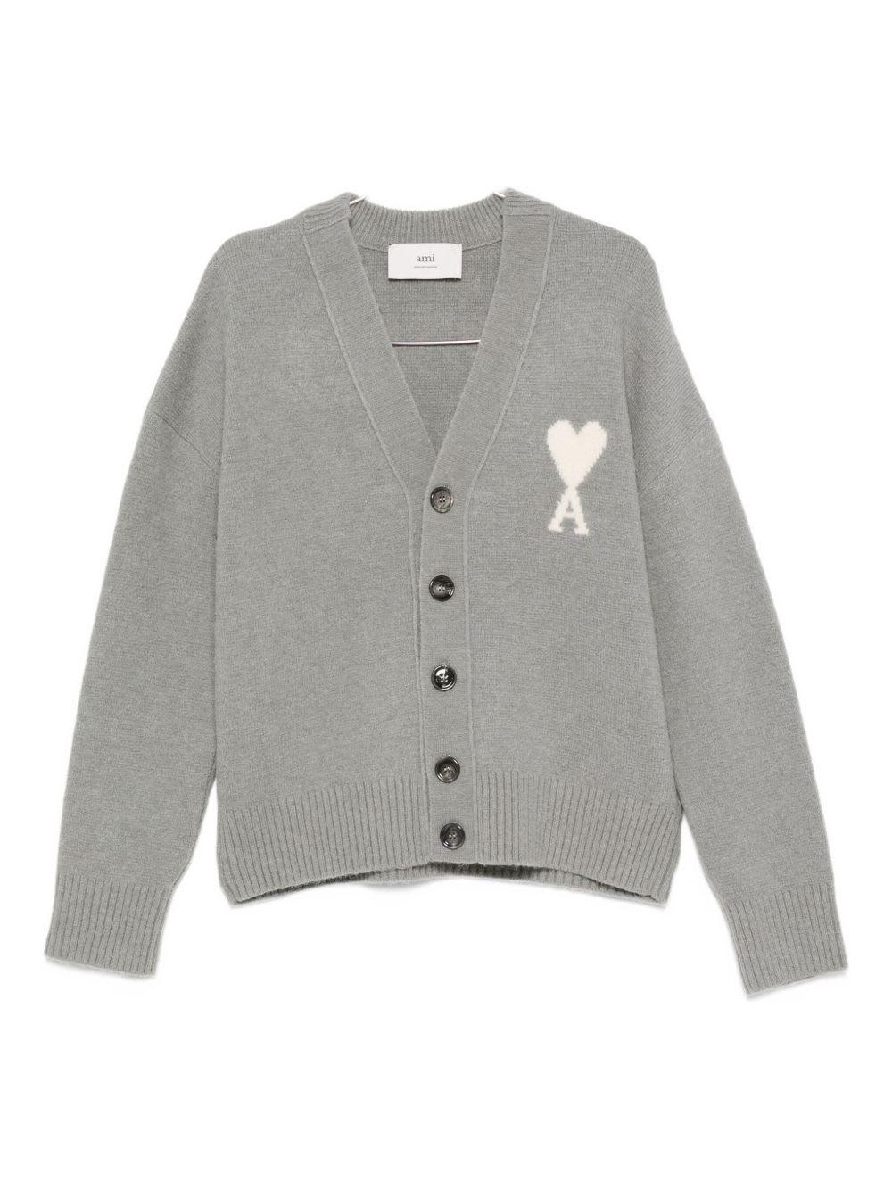 ami alexandre mattiussi ami de coeur wool cardigan