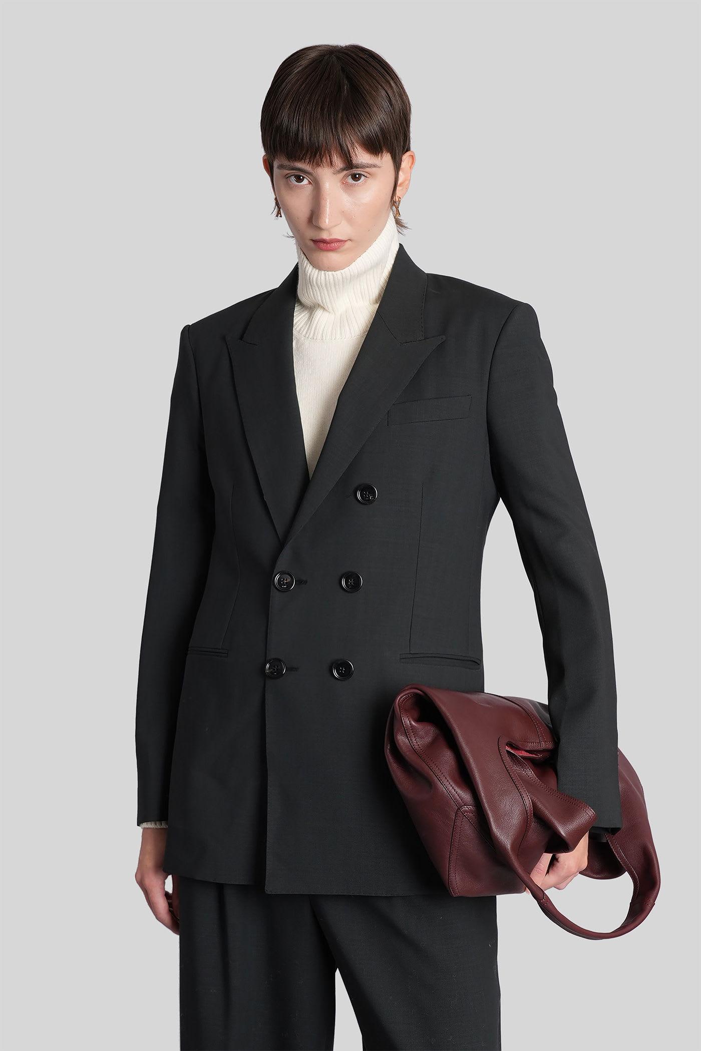 ami alexandre mattiussi blazer in grey wool
