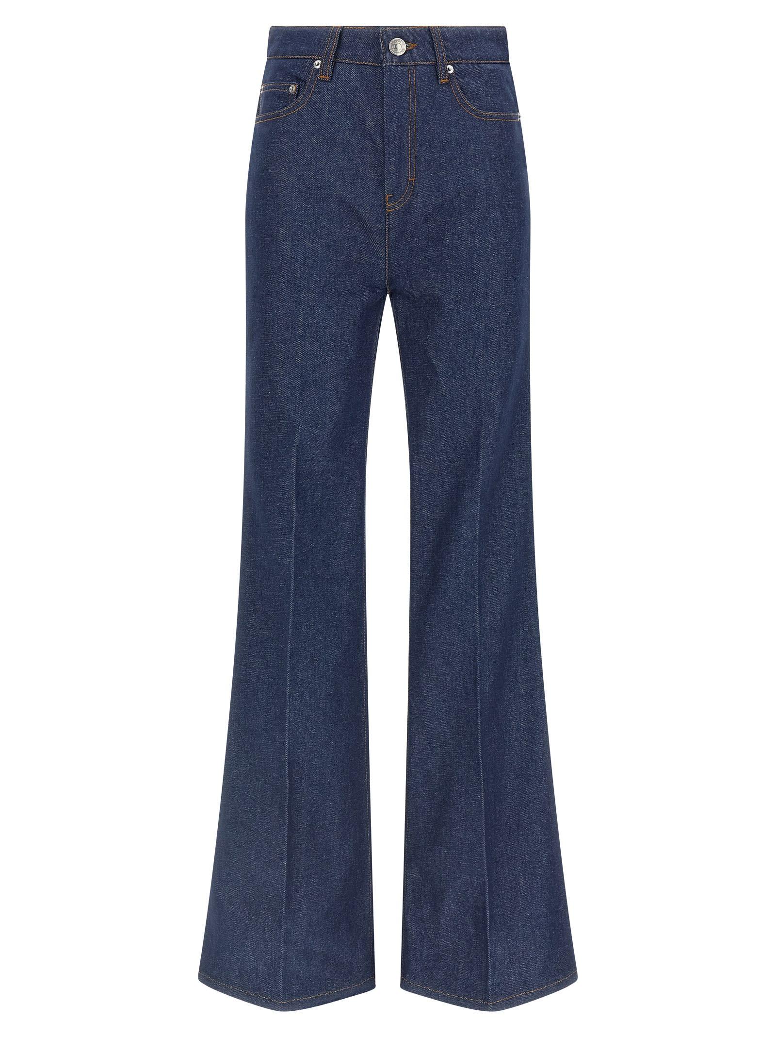 ami alexandre mattiussi flared leg jeans
