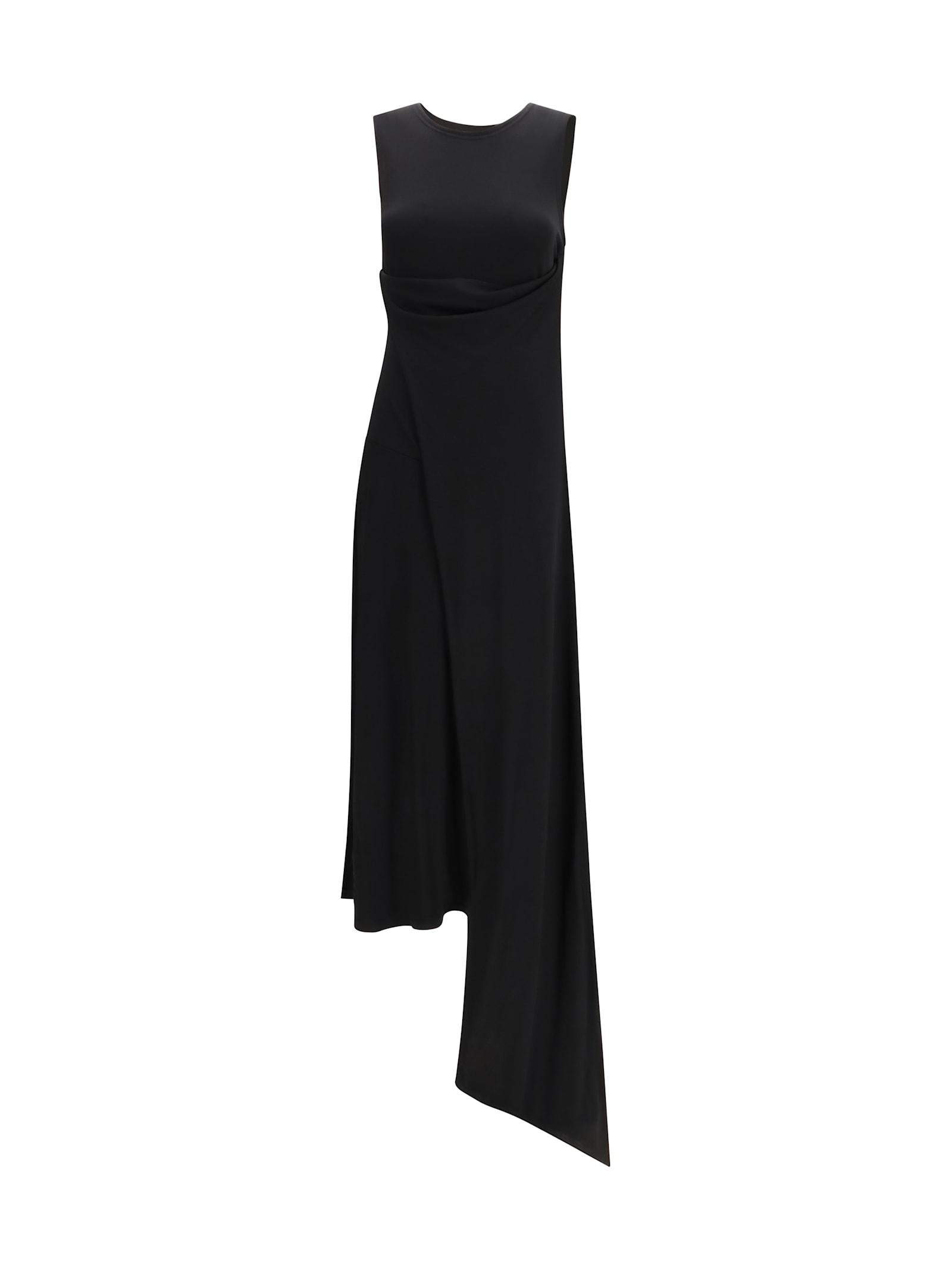 ami alexandre mattiussi long jersey dress