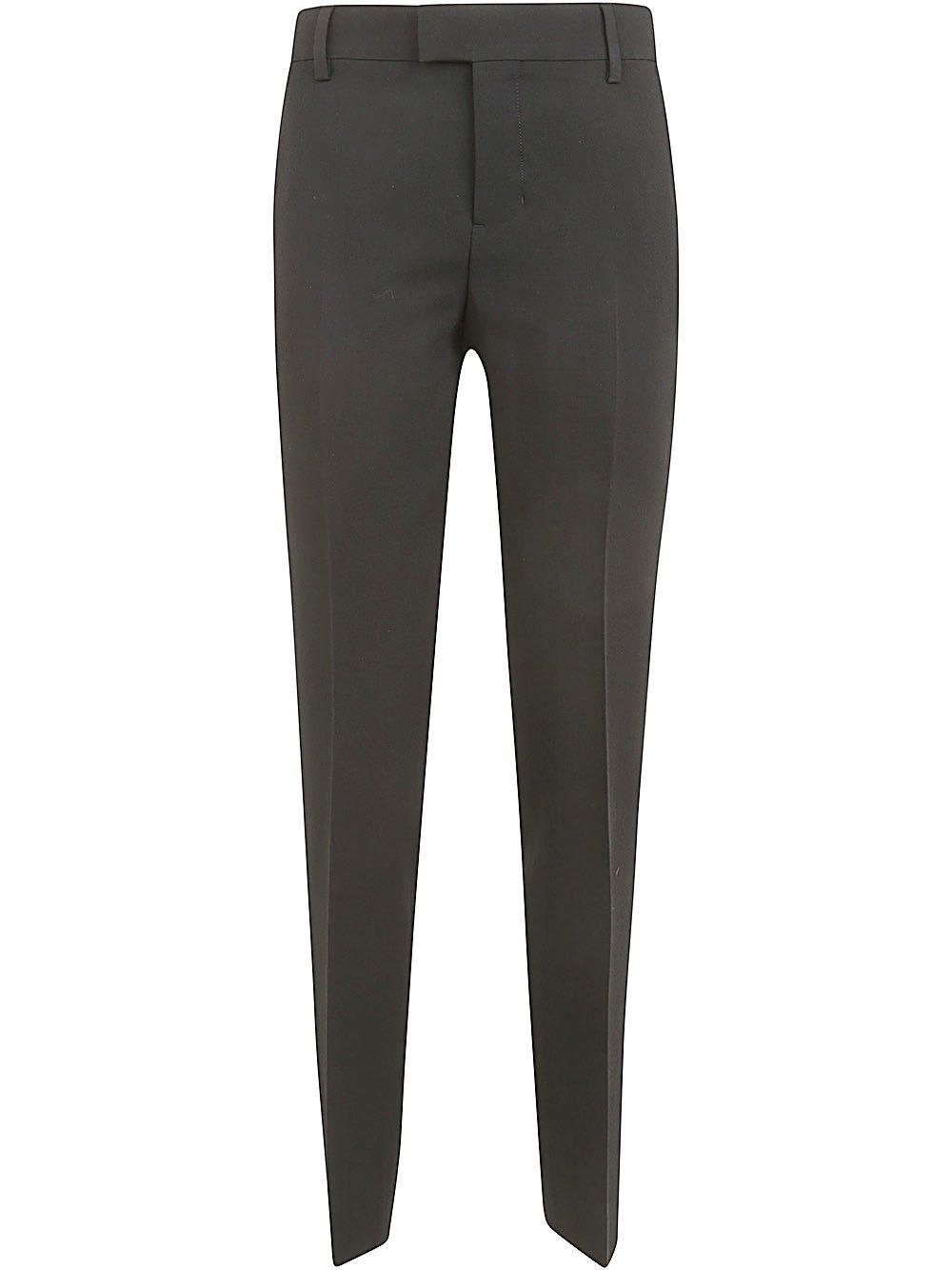 ami alexandre mattiussi paris mid-rise crepe tapered-leg trousers
