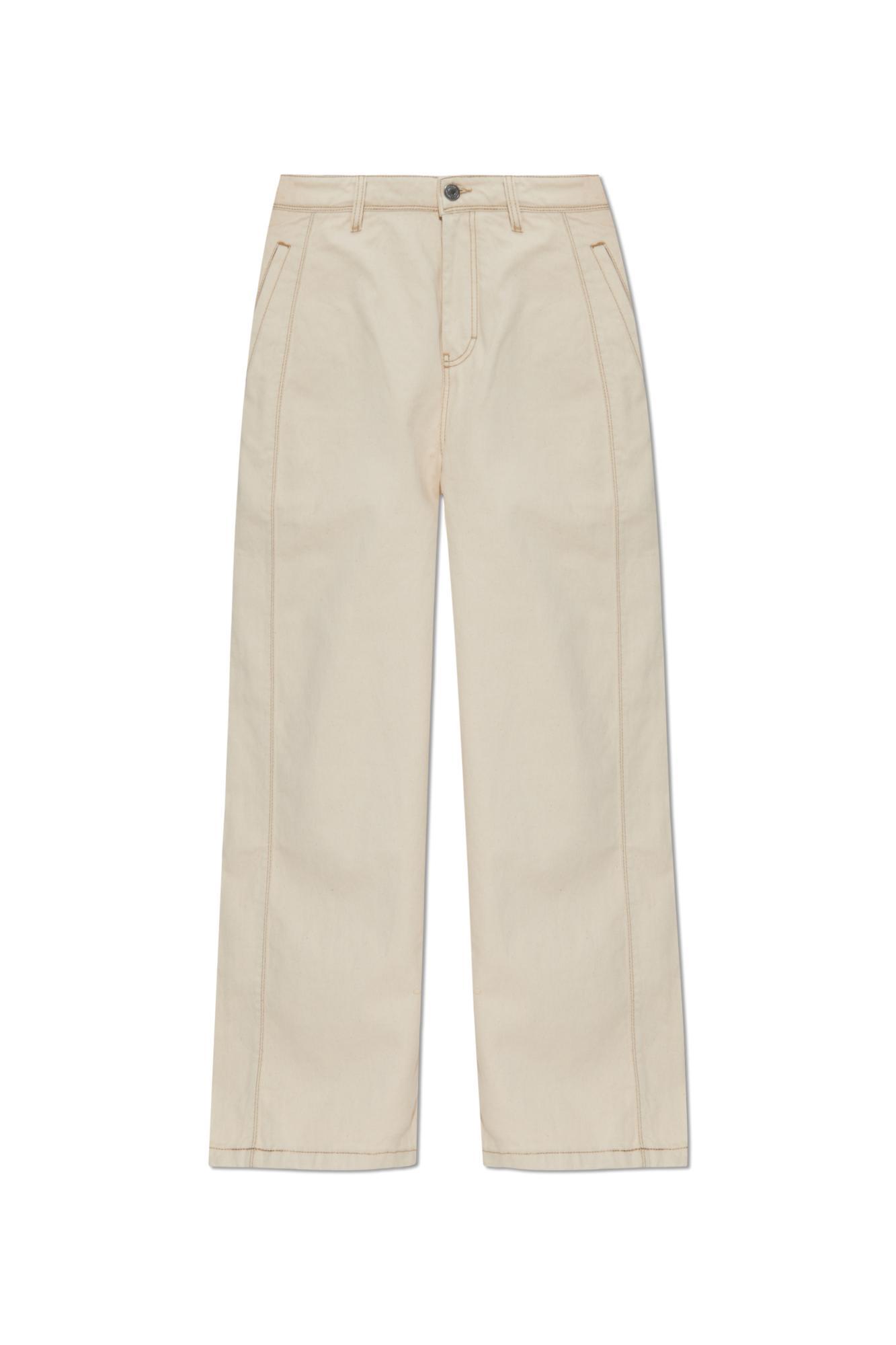 ami alexandre mattiussi wide-leg jeans