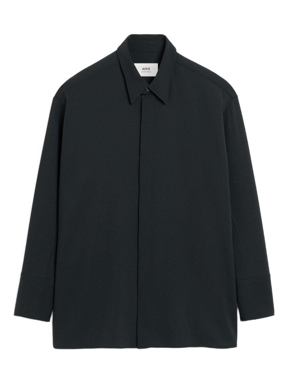 ami alexandre mattiussi wool shirt