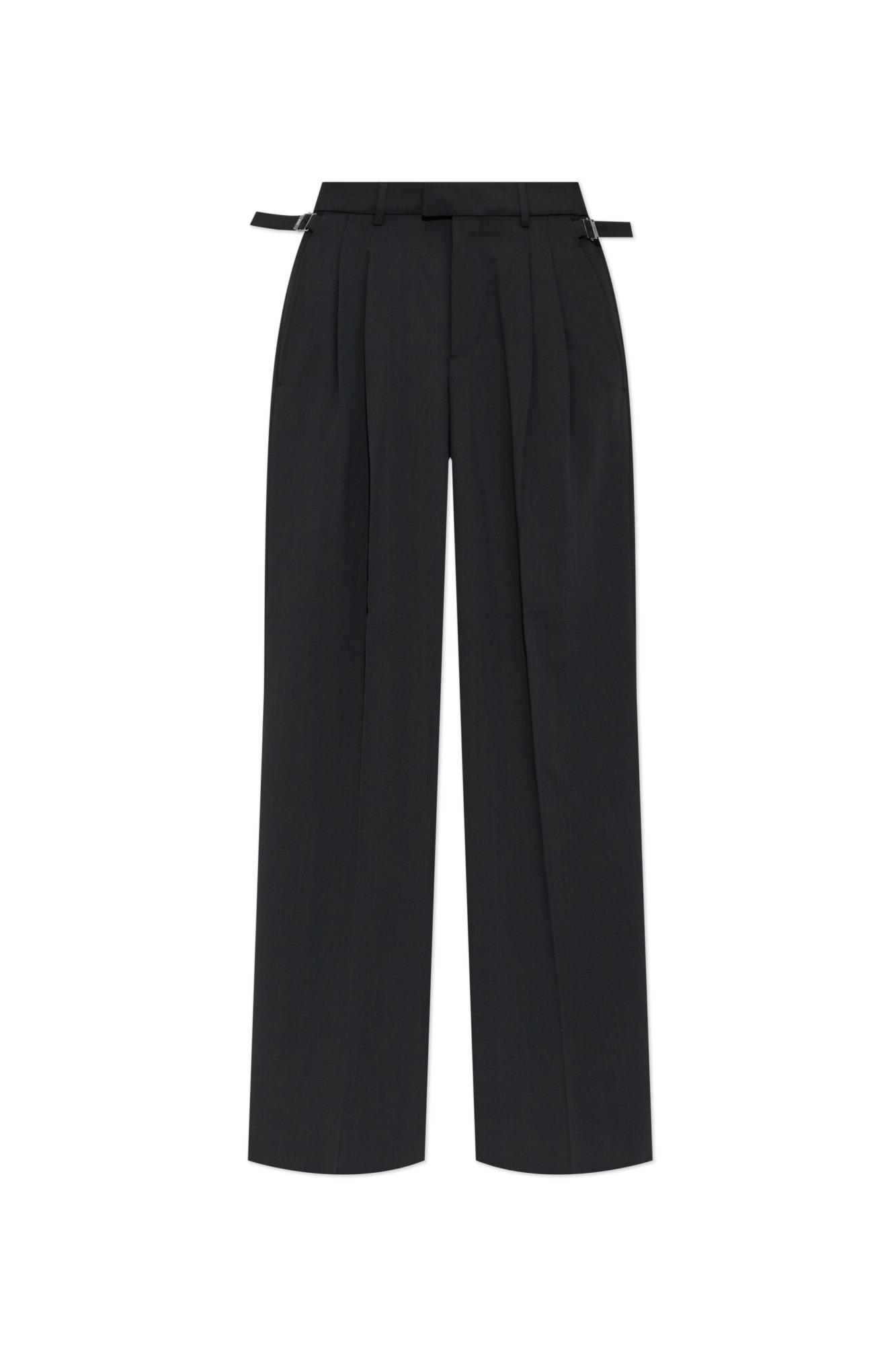 ami alexandre mattiussi wool trousers